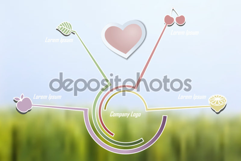 Nature food conceptual template with soft background